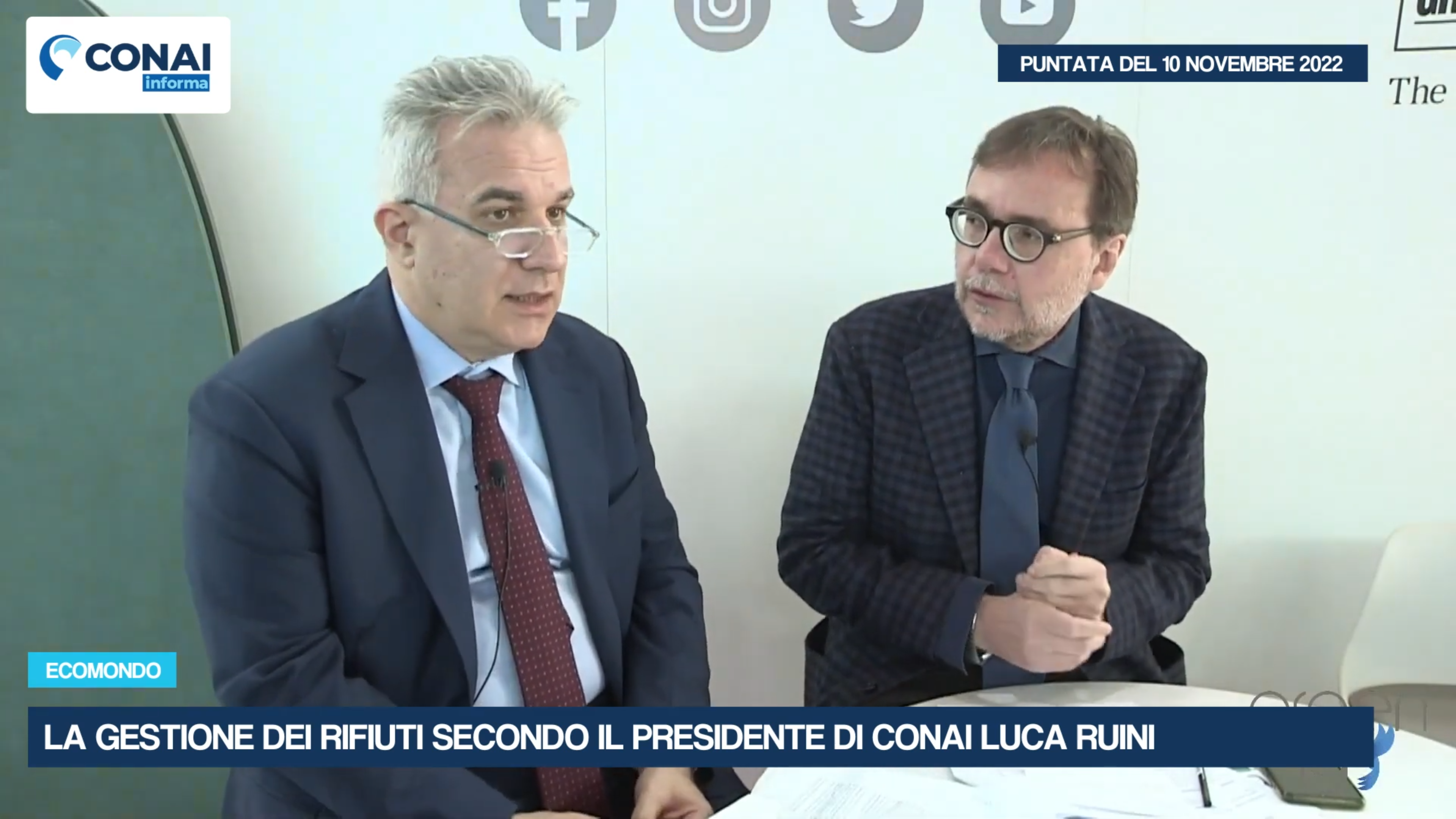 La gestione dei rifiuti secondo il Presidente di Conai Luca Ruini